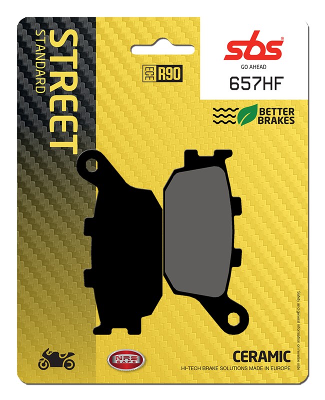 SBS brake pads KH174 street standart ceramic colour black (657HF)